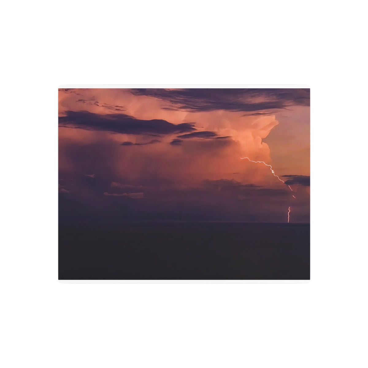 Lightning at Dusk | Metal Print