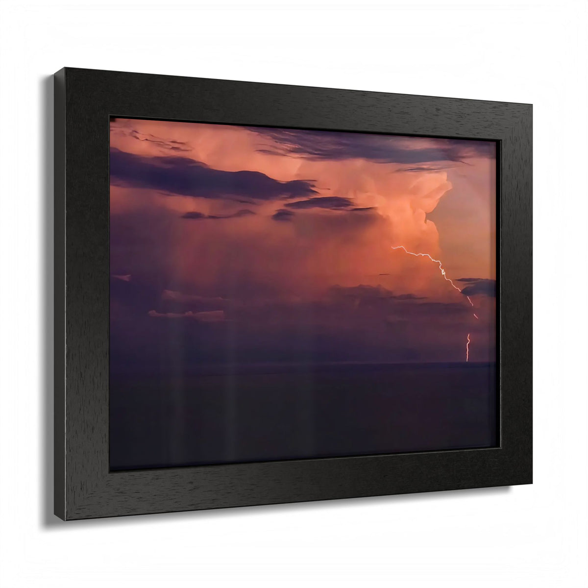Lightning at Dusk | Framed Print