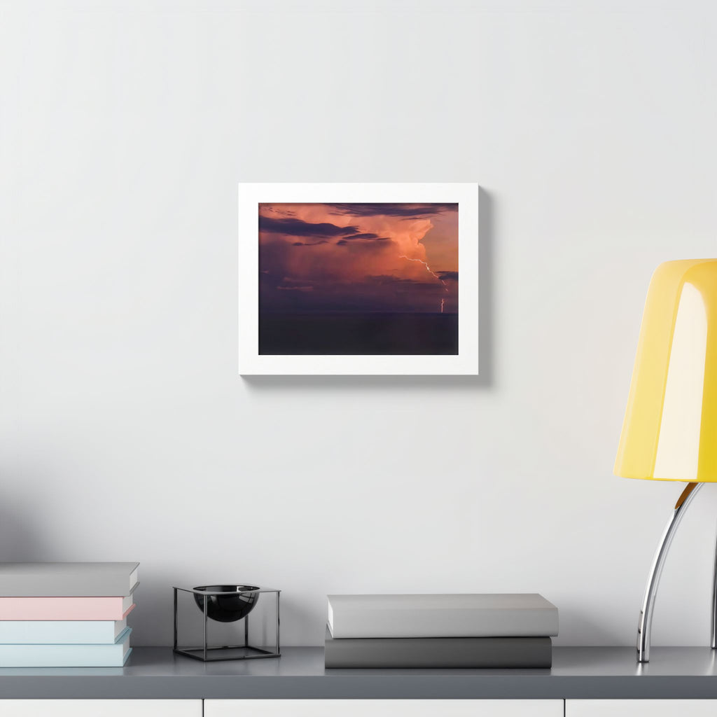 Lightning at Dusk | Framed Print