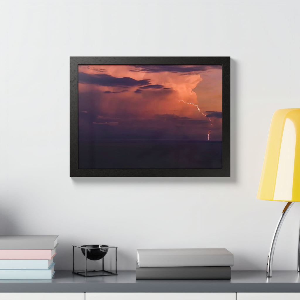 Lightning at Dusk | Framed Print