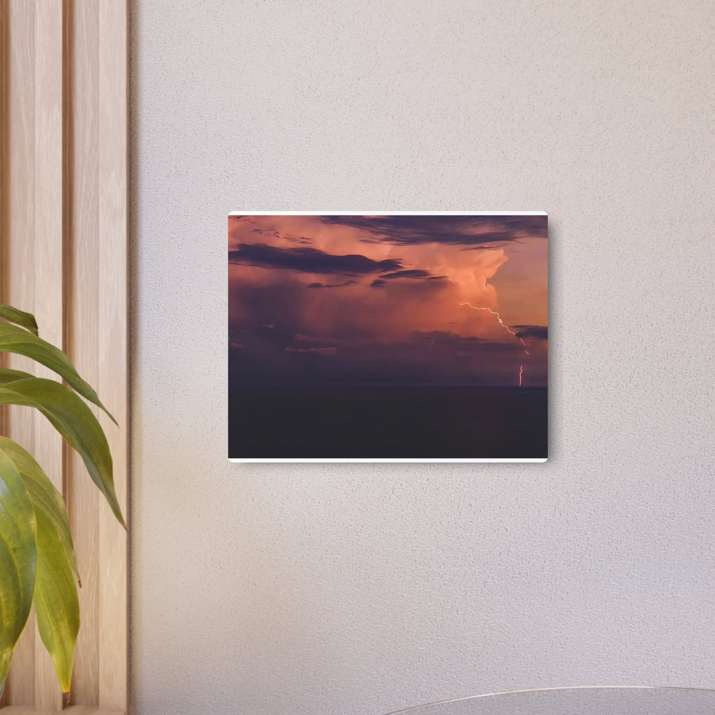Lightning at Dusk | Metal Print