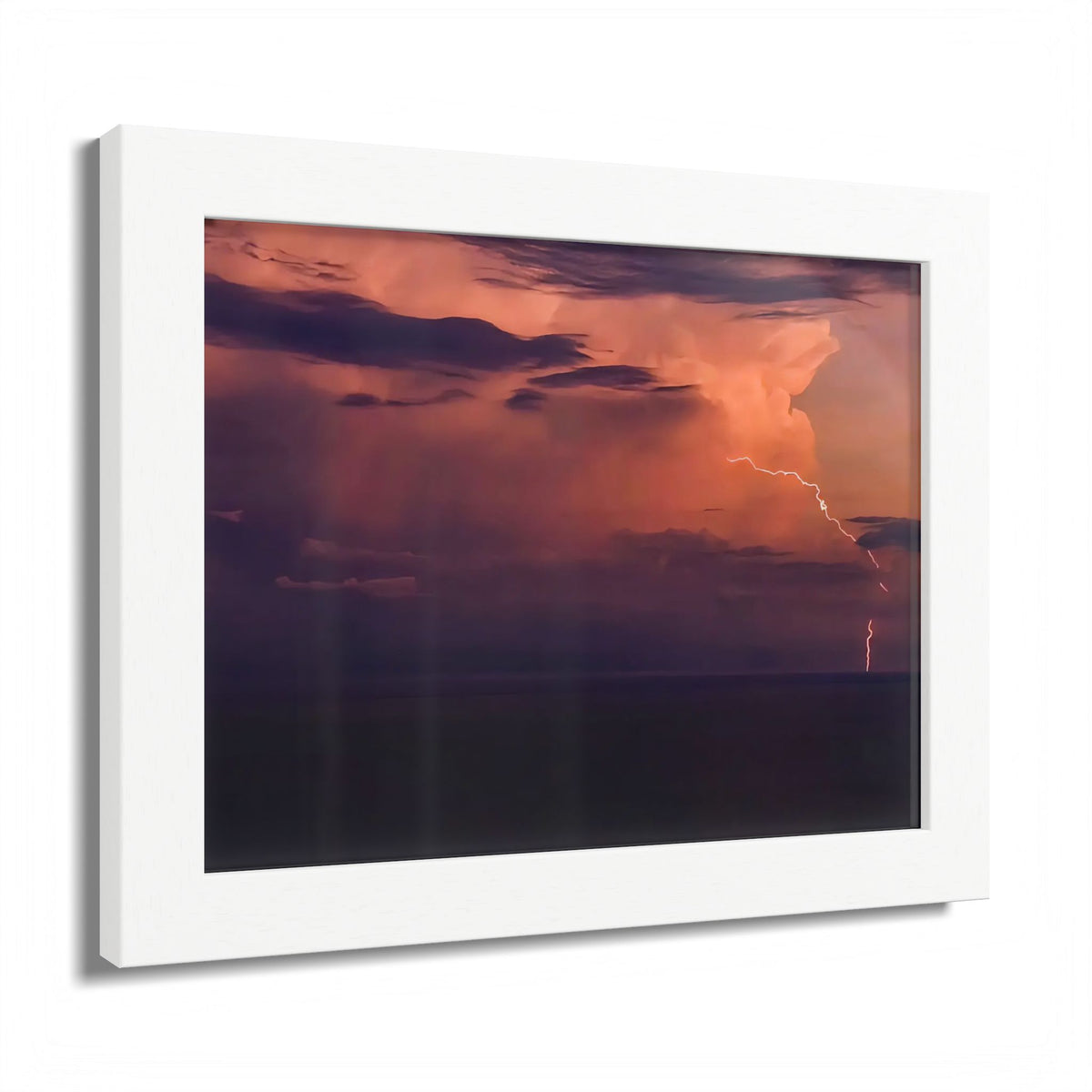 Lightning at Dusk | Framed Print