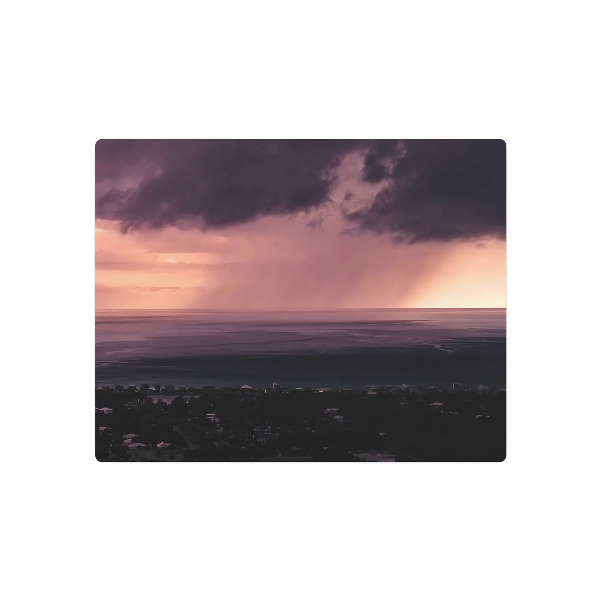 Rain Over 30A | Metal Print