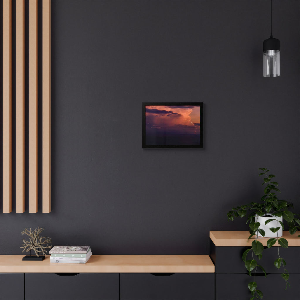 Lightning at Dusk | Framed Print