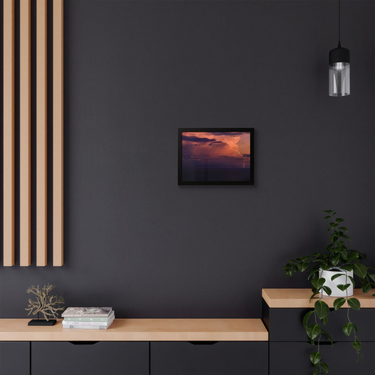 Lightning at Dusk | Framed Print