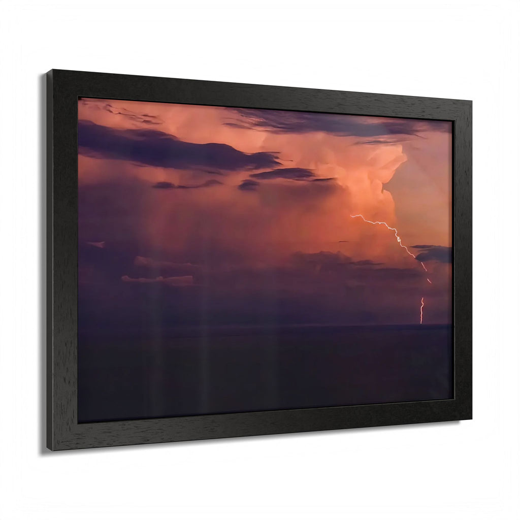 Lightning at Dusk | Framed Print