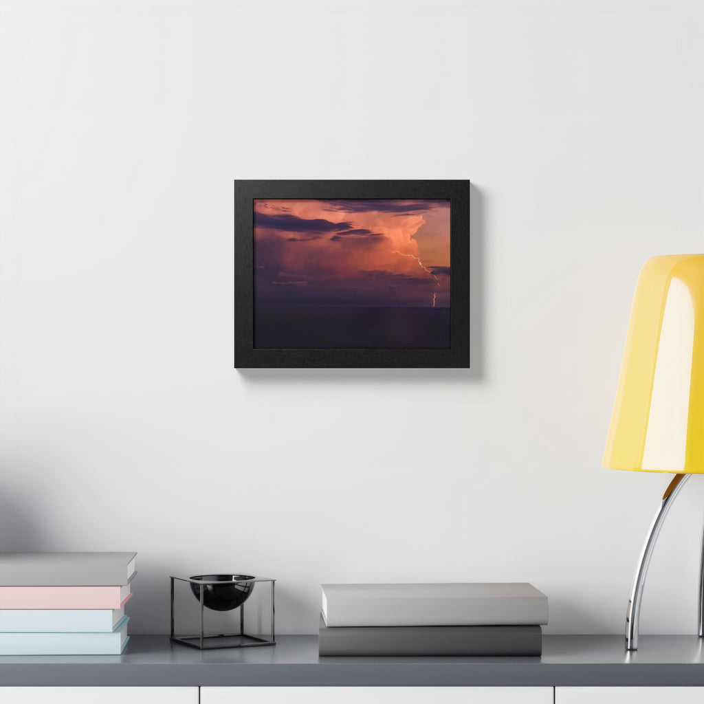 Lightning at Dusk | Framed Print