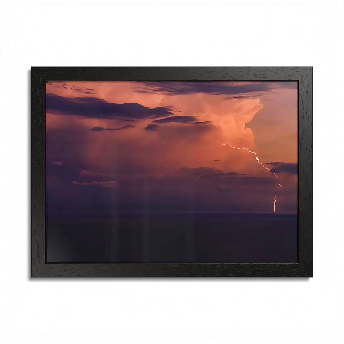 Lightning at Dusk | Framed Print