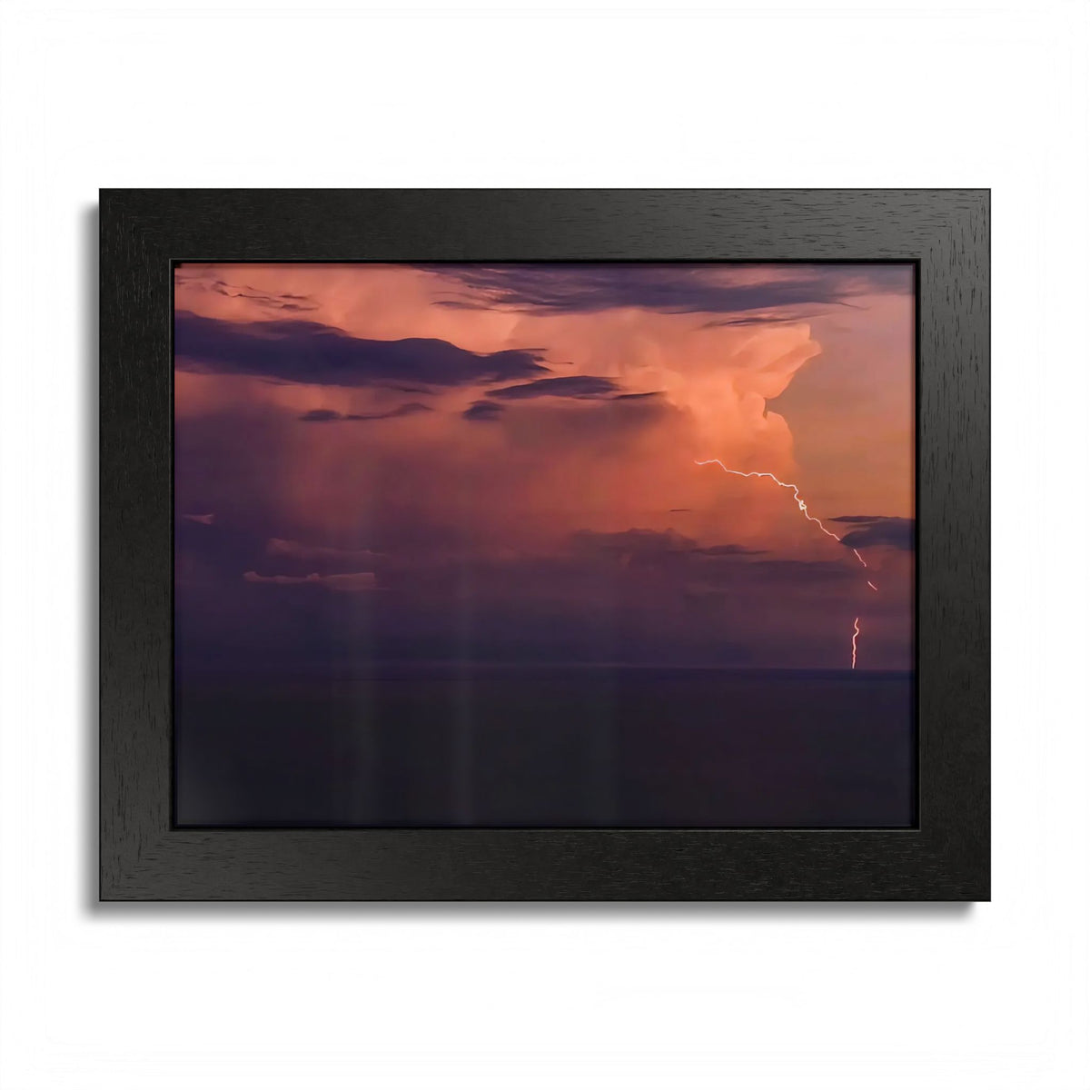 Lightning at Dusk | Framed Print