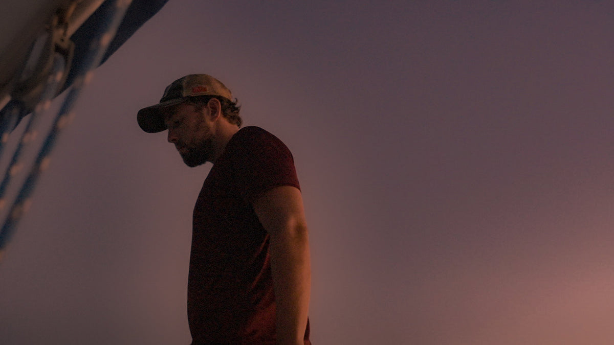 Moody silhouette at an evening event